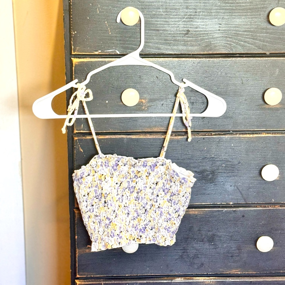 Scrunchie floral shirt XS